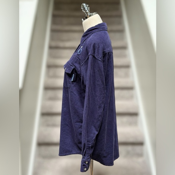 Vintage 90s Mickey Mouse Unlimited Corduroy Embroidered Western Shirt Cowgirl - Picture 10 of 15